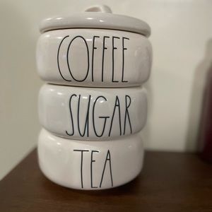 Rae Dunn COFFEE TEA SUGAR Stacker